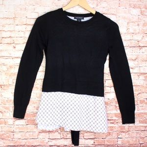 Club Monaco | Layered Look Sweater Tie Back